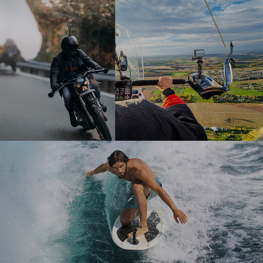 Lenyes LCT104 Teleskopik Vantuzlu Tasarım Aksiyon Kamera Tutucu - 7