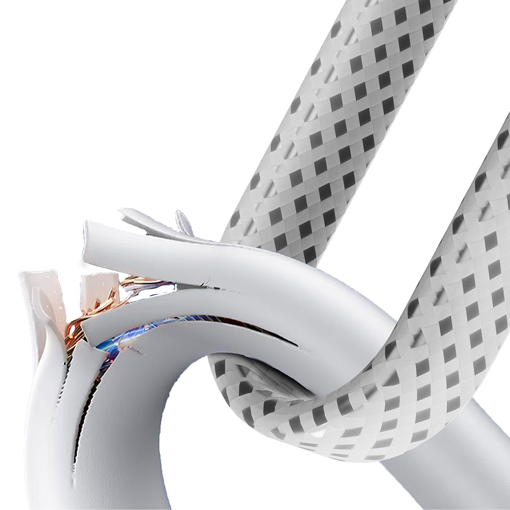 Lenyes LC538 Type-C to Lightning Hızlı Şarj Özellikli 48D Aramid Fiber Örgü Tasarımlı Data ve Şarj Kablosu 27W 1M - 3