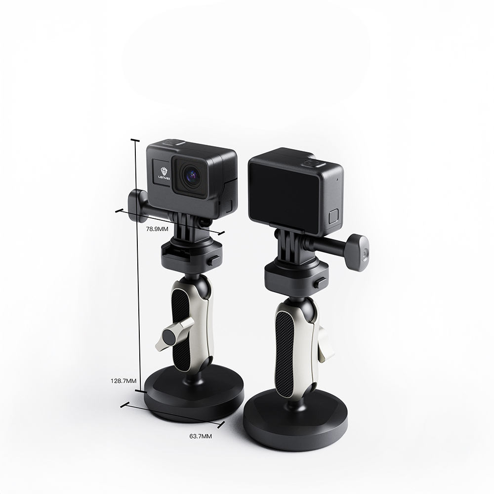 Lenyes LCT105 Teleskopik Vantuzlu Tasarım Aksiyon Kamera Tutucu - 1