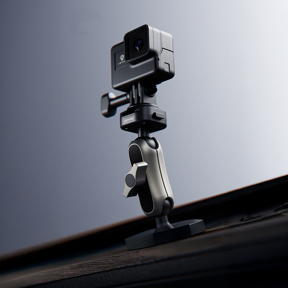 Lenyes LCT105 Teleskopik Vantuzlu Tasarım Aksiyon Kamera Tutucu - 3