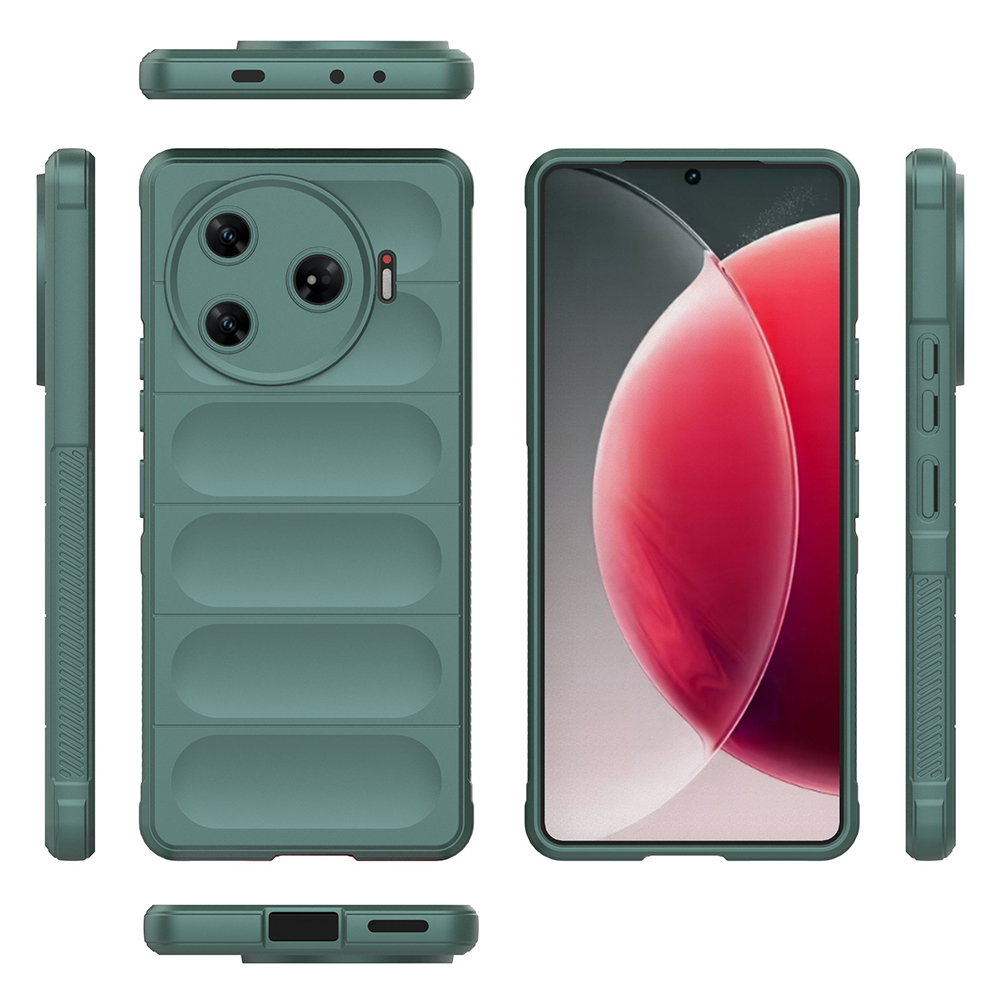 Tecno Spark 30 Pro Uyumlu Kılıf Esnek TPU Oyuklu Arka Yüzey Tasarımlı Zore Etnik Silikon Kapak - 2