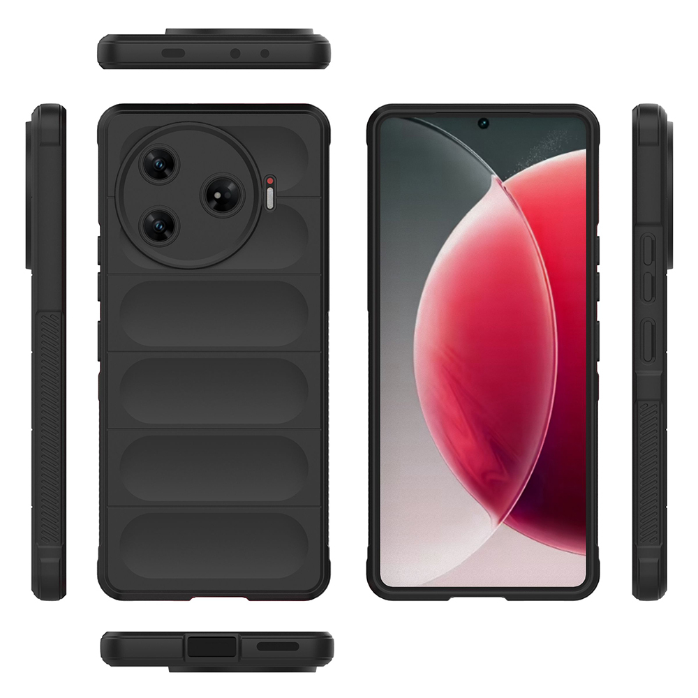 Tecno Spark 30 Pro Uyumlu Kılıf Esnek TPU Oyuklu Arka Yüzey Tasarımlı Zore Etnik Silikon Kapak - 3