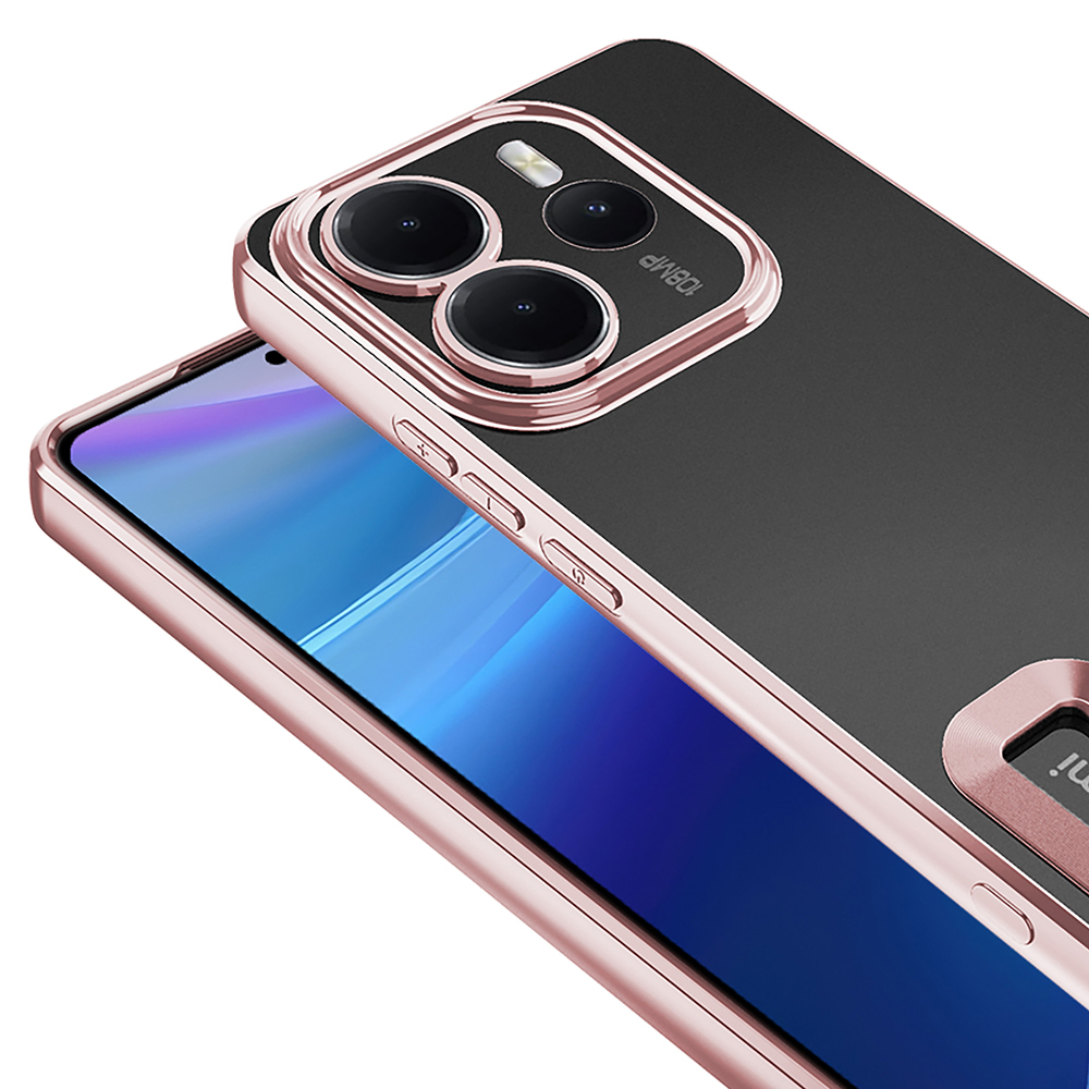 Xiaomi Redmi Note 14 4G Uyumlu Kılıf Kamera Korumalı Logo Gösteren Zore Omega Kapak - 4