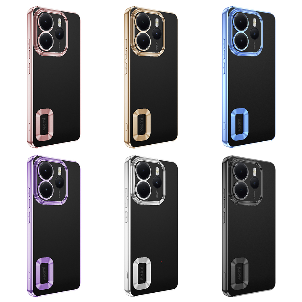 Xiaomi Redmi Note 14 4G Uyumlu Kılıf Kamera Korumalı Logo Gösteren Zore Omega Kapak - 13