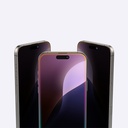 Apple iPhone 16 Uyumlu Amazingthing Titan Privacy Parmak İzi Bırakmayan Temperli Cam Ekran Koruyucu - 10