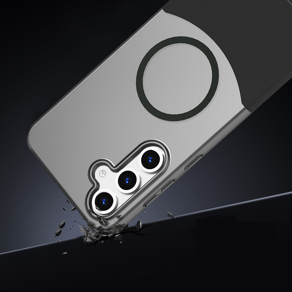 Samsung Galaxy S25 Uyumlu Kılıf M-Safe Şarj Özellikli Mıknatıslı Zore Duble Kapak - 3