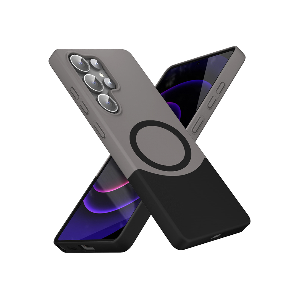 Samsung Galaxy S24 Ultra Uyumlu Kılıf M-Safe Şarj Özellikli Mıknatıslı Zore Duble Kapak - 2