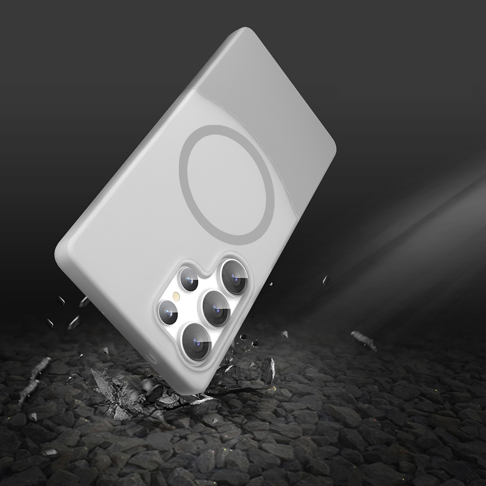 Samsung Galaxy S24 Ultra Uyumlu Kılıf M-Safe Şarj Özellikli Mıknatıslı Zore Duble Kapak - 4