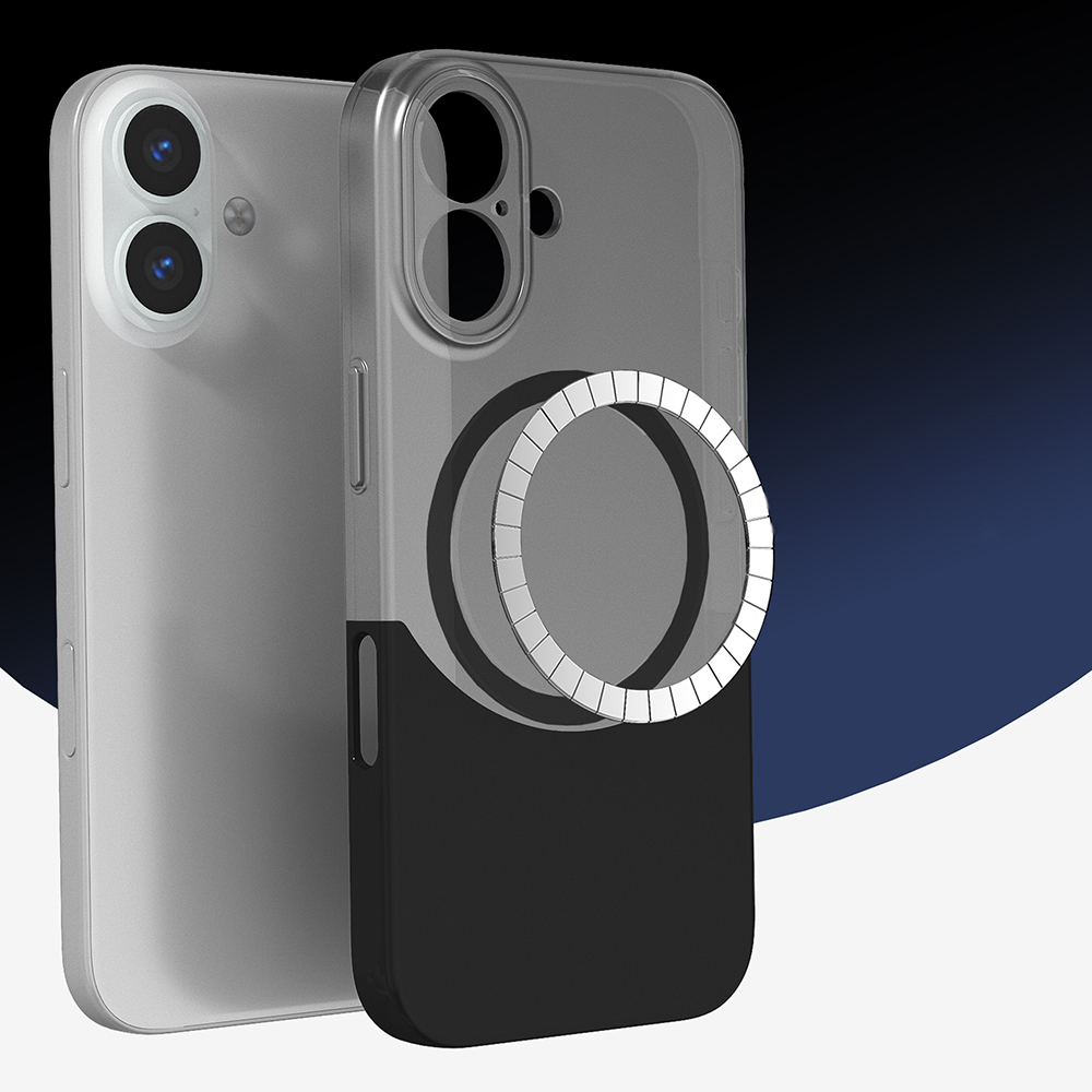 Apple iPhone 16 Uyumlu Kılıf M-Safe Şarj Özellikli Mıknatıslı Zore Duble Kapak - 2