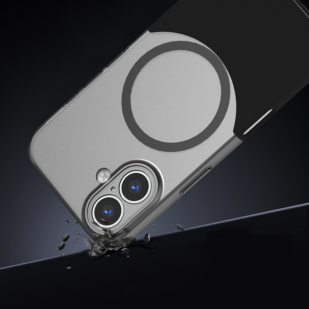 Apple iPhone 16 Plus Uyumlu Kılıf M-Safe Şarj Özellikli Mıknatıslı Zore Duble Kapak - 3