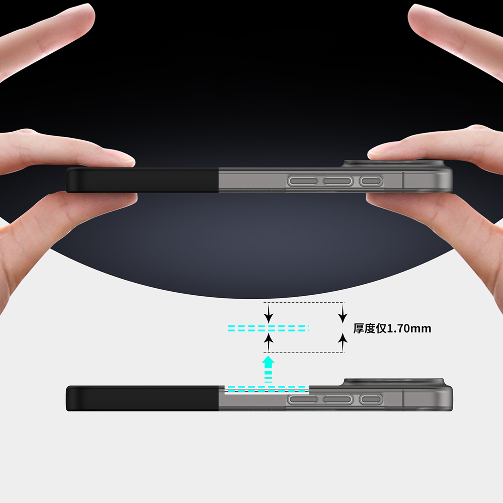 Apple iPhone 16 Pro Uyumlu Kılıf M-Safe Şarj Özellikli Mıknatıslı Zore Duble Kapak - 2