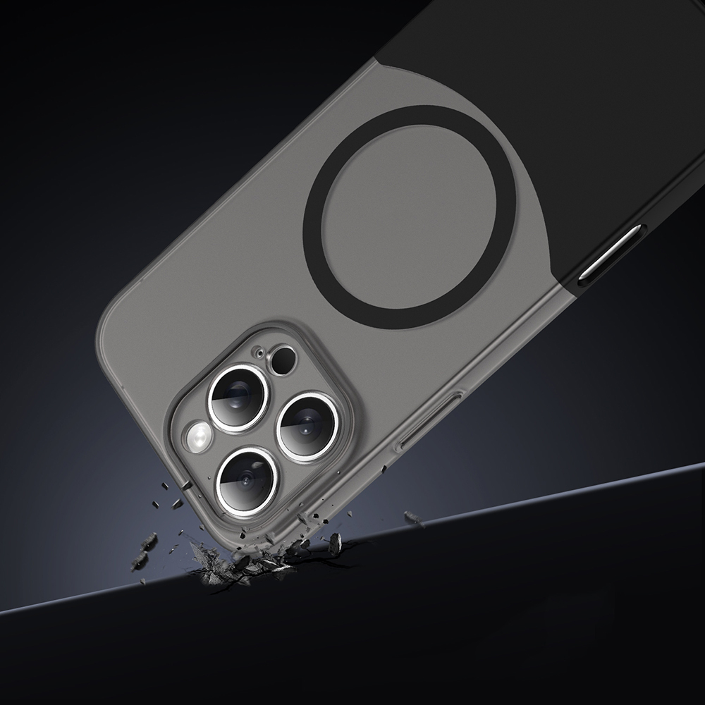 Apple iPhone 16 Pro Max Uyumlu Kılıf M-Safe Şarj Özellikli Mıknatıslı Zore Duble Kapak - 1