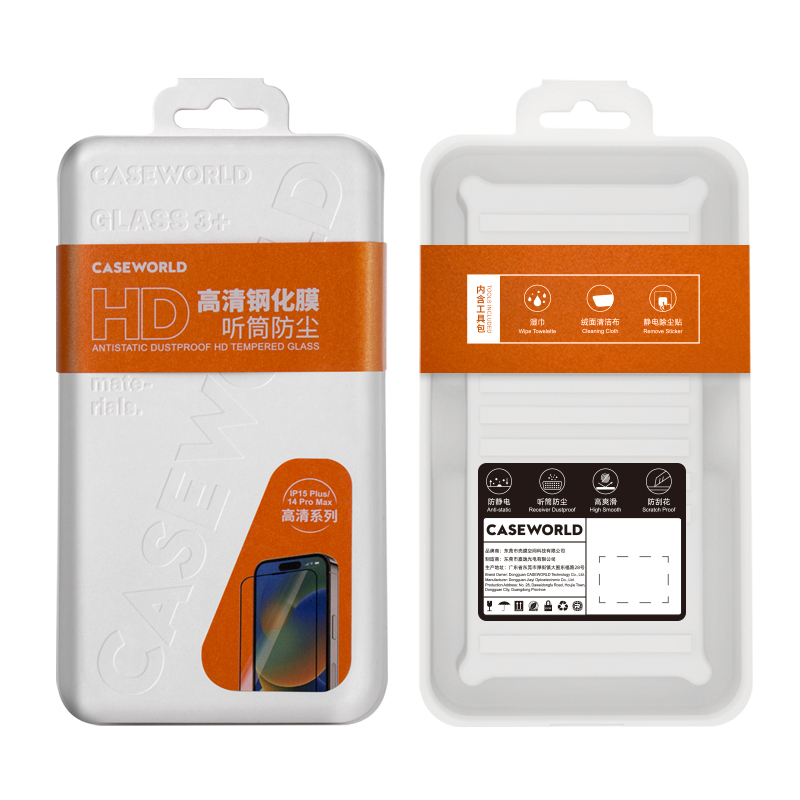 Apple iPhone 15 Pro Uyumlu CaseWorld HD Serisi 0.33mm Temperli Cam Ekran Koruyucu - 4