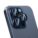 Apple iPhone 15 Pro Uyumlu CaseWorld Alloy Serisi Oleofobik Anti Reflective Kamera Lens Koruyucu - 2