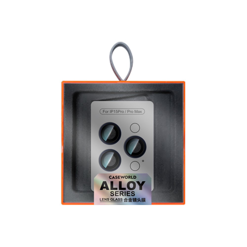 Apple iPhone 15 Pro Uyumlu CaseWorld Alloy Serisi Oleofobik Anti Reflective Kamera Lens Koruyucu - 4