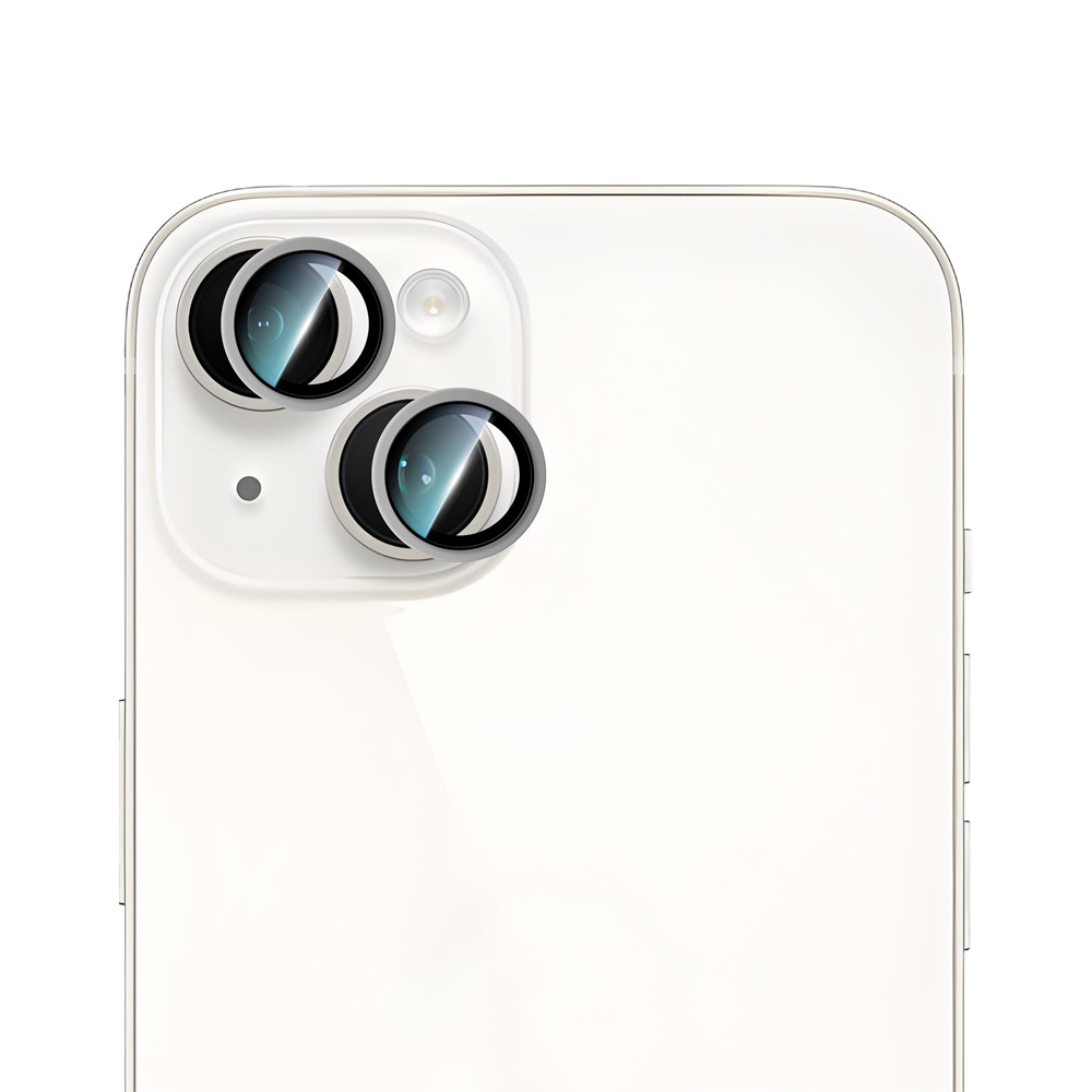 Apple iPhone 15 Uyumlu CaseWorld Alloy Serisi Oleofobik Anti Reflective Kamera Lens Koruyucu - 5
