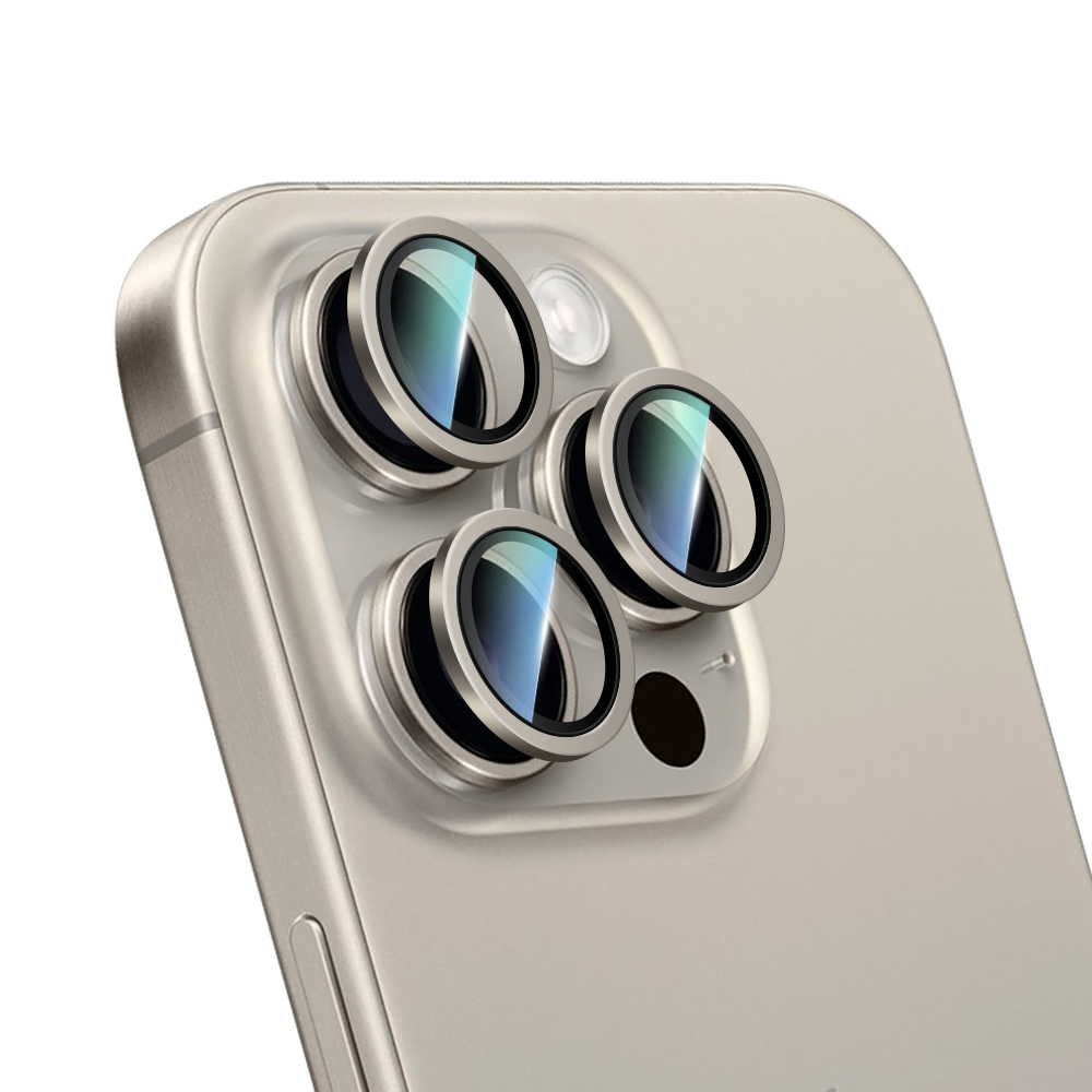 Apple iPhone 15 Pro Max Uyumlu CaseWorld Alloy Serisi Oleofobik Anti Reflective Kamera Lens Koruyucu - 2