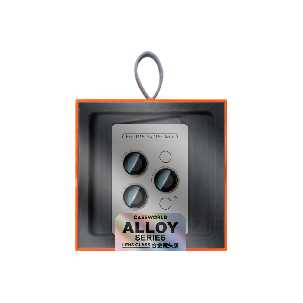 Apple iPhone 15 Pro Max Uyumlu CaseWorld Alloy Serisi Oleofobik Anti Reflective Kamera Lens Koruyucu - 4