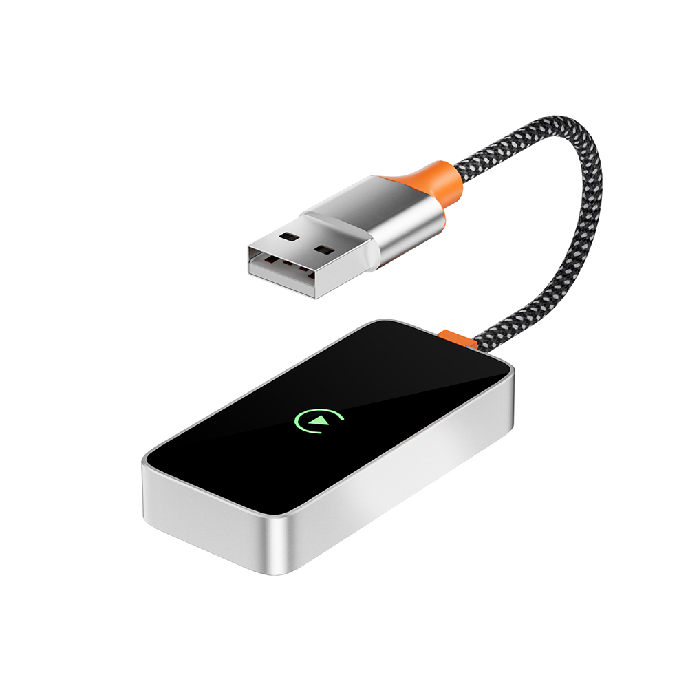 Wiwu Wi-CP002 CarPlay Dijital LED Göstergeli Kablosuz Ses Alıcı USB Girişli Bluetooth Adaptör - 3