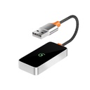 Wiwu Wi-CP002 CarPlay Dijital LED Göstergeli Kablosuz Ses Alıcı USB Girişli Bluetooth Adaptör - 3