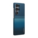 Samsung Galaxy S25 Ultra Uyumlu Kılıf M-safe Şarj Özellikli Aramid Fiber Pitaka Tactile Woven Sunset-Moonrise Serisi Kapak - 10