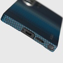 Samsung Galaxy S25 Ultra Uyumlu Kılıf M-safe Şarj Özellikli Aramid Fiber Pitaka Tactile Woven Sunset-Moonrise Serisi Kapak - 15