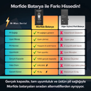 Apple iPhone 12 / 12 Pro Uyumlu 3310mAh Yüksek Kapasiteli Batarya - Gelişmiş Akıllı Chip - Pil Sağlığı Destekli - Morfide M-Max