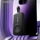 Lenyes PX0001D Akıllı Saat Kablosuz Şarj Özellikli Taşınabilir Type-C Kablolu Powerbank 2000mAh 2W - 5