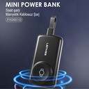 Lenyes PX0001D Akıllı Saat Kablosuz Şarj Özellikli Taşınabilir Type-C Kablolu Powerbank 2000mAh 2W - 9