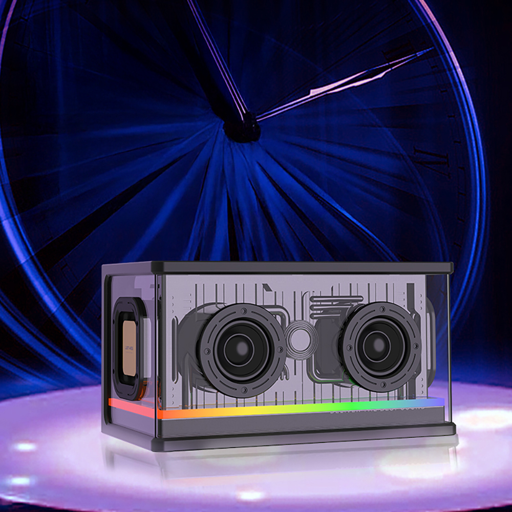 Lenyes S839 RGB Işıklı Taşınabilir TWS Bluetooth Hoparlör v5.2 - 5