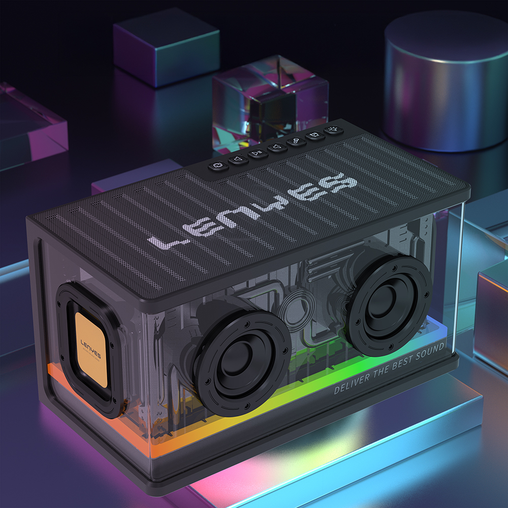 Lenyes S839 RGB Işıklı Taşınabilir TWS Bluetooth Hoparlör v5.2 - 10