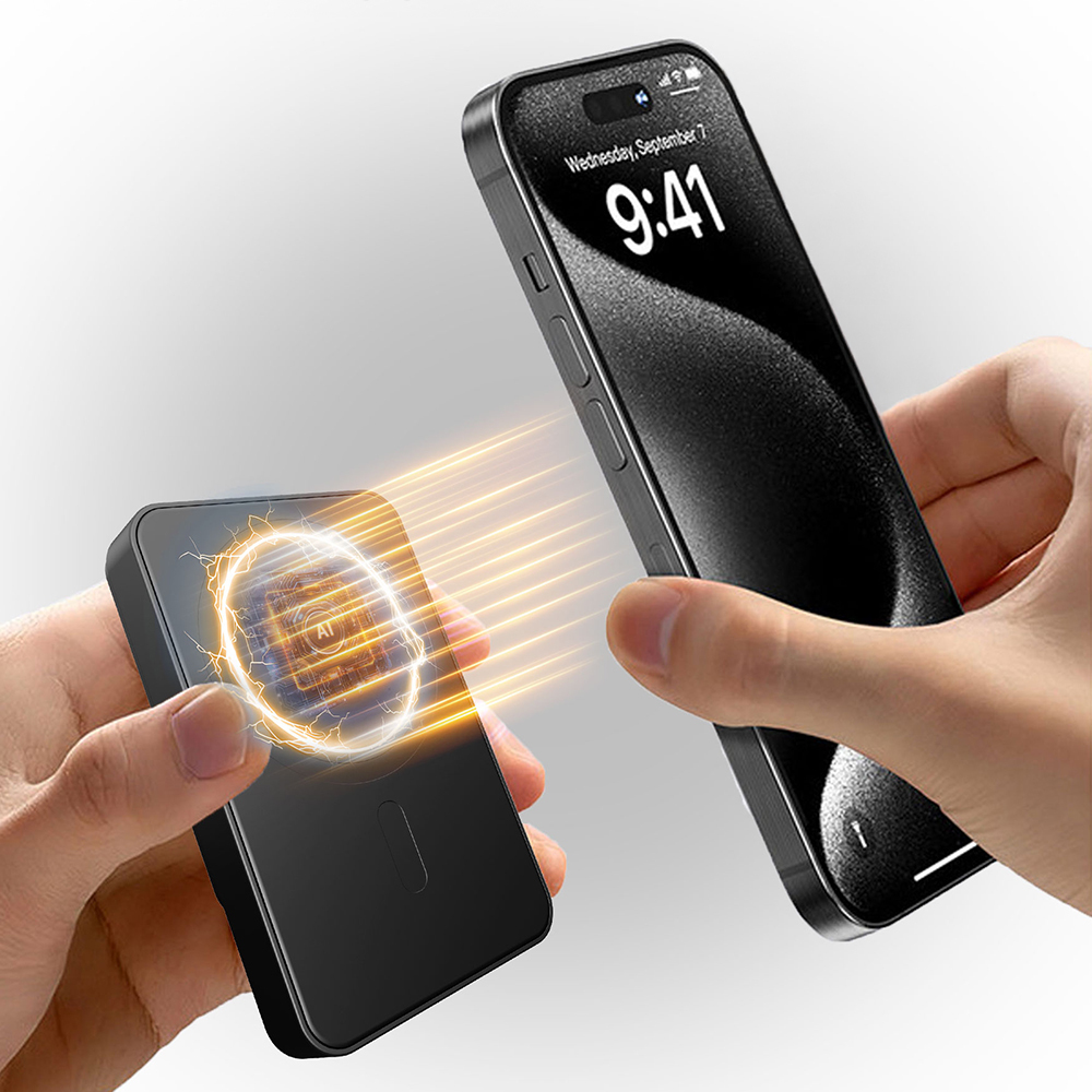 Lenyes PW126D Dijital LED Ekranlı Kablosuz Şarj Özellikli Powerbank 22.5W 10.000mAh - 5