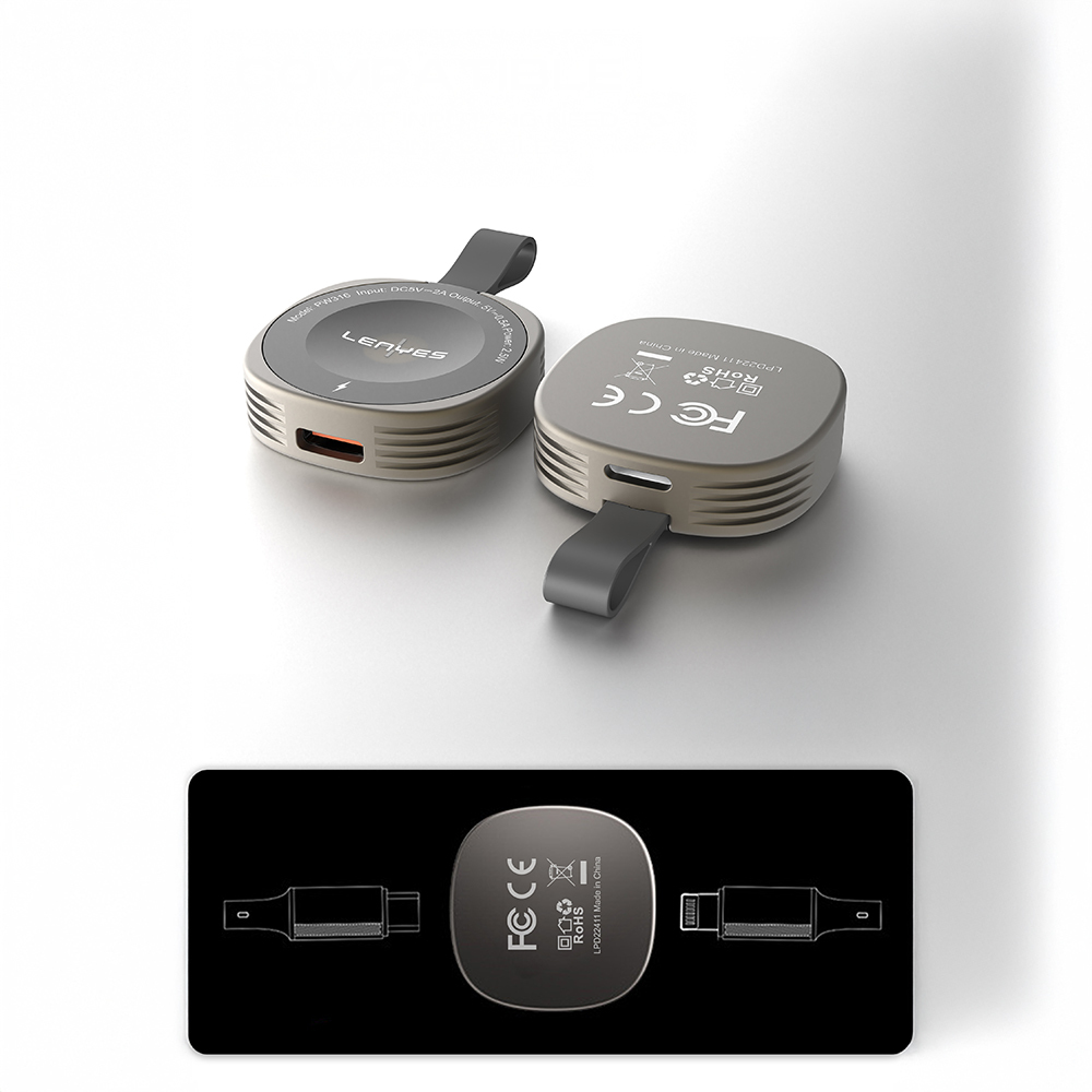 Lenyes PW316 Akıllı Saat Mini Wireless Magnetik Şarj Aleti 2.5W - 6