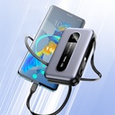 Lenyes PX1002D Dijital LED Göstergeli Teleskopik Type-C ve Lightning Kablolu Powerbank 35W 10.000mAh - 2