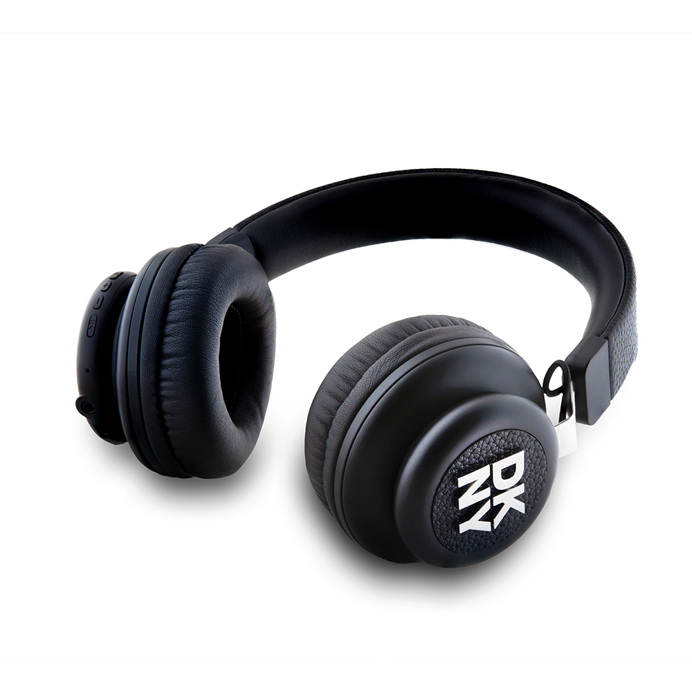 DKNY Orjinal Lisanslı PU Metal Logolu Kulak Üstü Bluetooth Kulaklık - 1