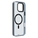 Apple iPhone 16 Pro Max Uyumlu Kılıf M-safe Şarj Özellikli Cam Arka Yüzey TPU Youngkit Gemstone Clear Serisi Kapak - 3