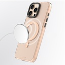 Apple iPhone 16 Pro Max Uyumlu Kılıf M-safe Şarj Özellikli Cam Arka Yüzey TPU Youngkit Gemstone Clear Serisi Kapak - 7