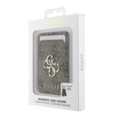 Guess Orjinal Lisanslı PU Deri 4G Desenli Metal Büyük 4G ve Yazı Logolu Standlı Magnetik Kartlık - 4
