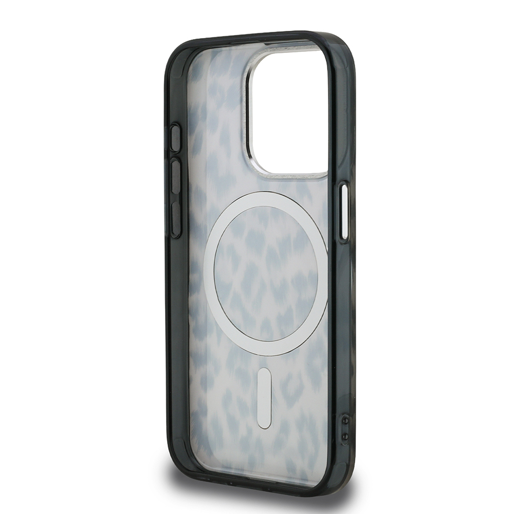 Apple iPhone 15 Pro Max Uyumlu Kılıf Karl Lagerfeld Orjinal Lisanslı IML Leopar Baskılı Kapak - 6