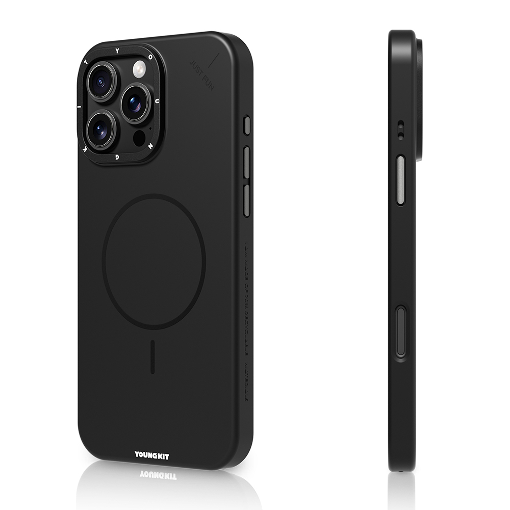 Apple iPhone 16 Pro Uyumlu Kılıf M-safe Şarj Özellikli Youngkit Dynamag Serisi Kapak - 3