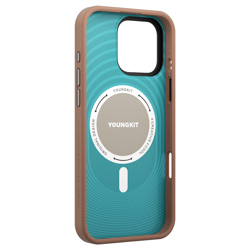 Apple iPhone 16 Pro Uyumlu Kılıf M-safe Şarj Özellikli Youngkit Dynamag Serisi Kapak - 6