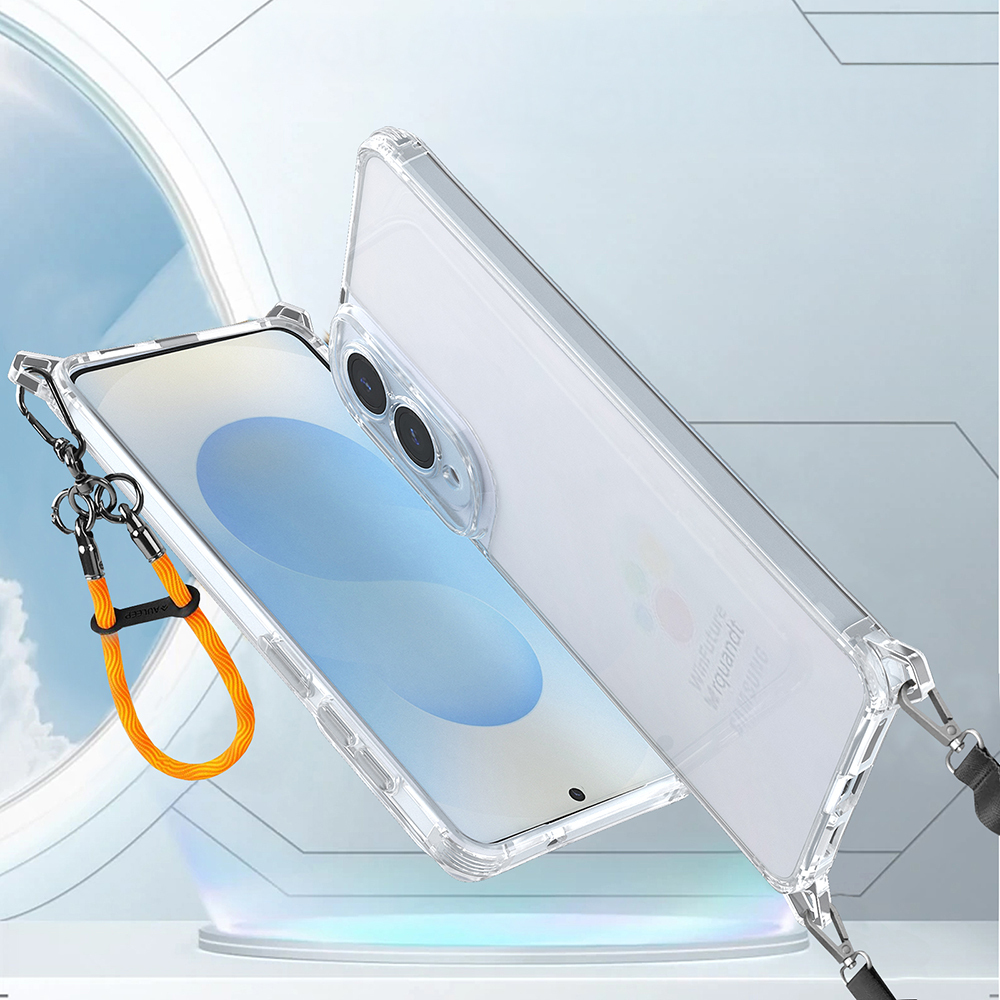 Samsung Galaxy S25 Edge Uyumlu Kılıf Airbagli Takılabilir Askı Aparatlı Zore Snap Silikon Kapak - 8