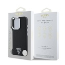 Apple iPhone 15 Pro Max Uyumlu Kılıf Guess Orjinal Lisanslı M-safe Şarj Özellikli Grained Triangle Kapak - 7