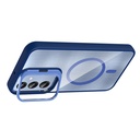 Samsung Galaxy A56 Uyumlu Kılıf Standlı ve Kamera Lens Hediyeli M-Safe Şarj Özellikli Zore Etro Kapak - 4