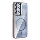 Samsung Galaxy A56 Uyumlu Kılıf Standlı ve Kamera Lens Hediyeli M-Safe Şarj Özellikli Zore Etro Kapak - 9