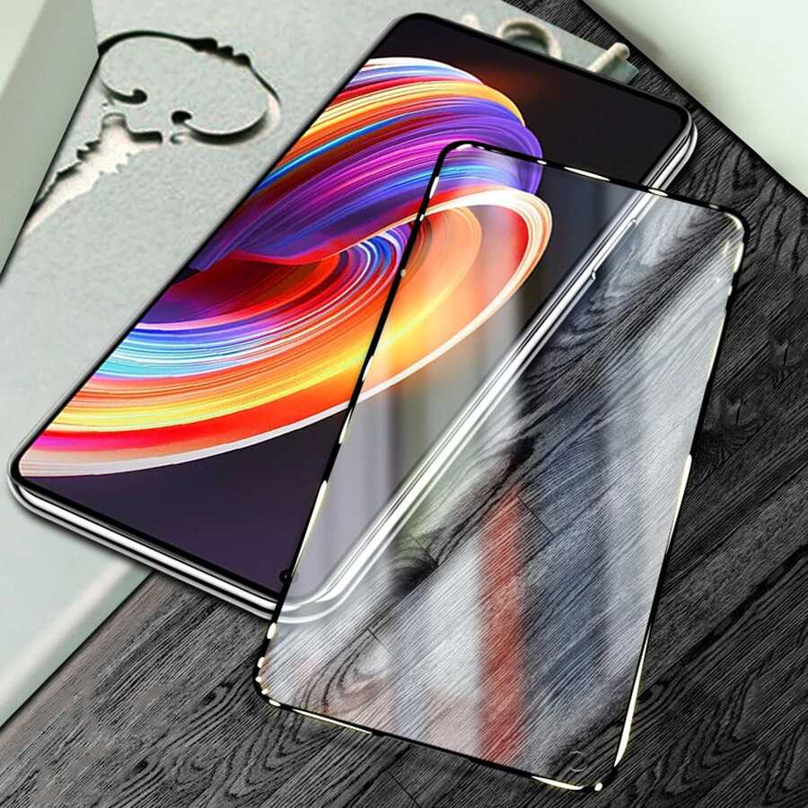 Realme 8 Uyumlu Zore Kenarları Kırılmaya Dayanıklı Cam Ekran Koruyucu