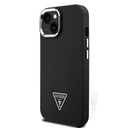 Apple iPhone 14 Uyumlu Kılıf Guess Orjinal Lisanslı M-safe Şarj Özellikli Grained Triangle Kapak - 1