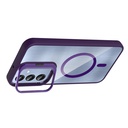 Samsung Galaxy A36 Uyumlu Kılıf Standlı ve Kamera Lens Hediyeli M-Safe Şarj Özellikli Zore Etro Kapak - 2