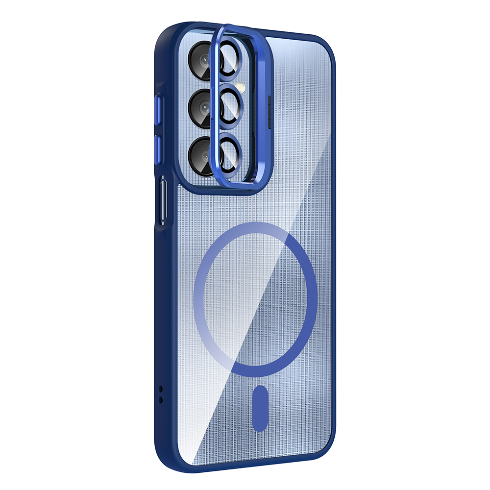 Samsung Galaxy A36 Uyumlu Kılıf Standlı ve Kamera Lens Hediyeli M-Safe Şarj Özellikli Zore Etro Kapak - 3