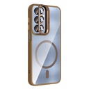 Samsung Galaxy A36 Uyumlu Kılıf Standlı ve Kamera Lens Hediyeli M-Safe Şarj Özellikli Zore Etro Kapak - 5